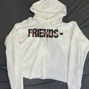 VLONE White Hoodie with Friends Graphic